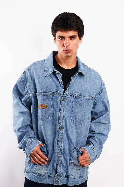 2000 Vintage Rocawear Denim Michigan Jacket (L/XL)