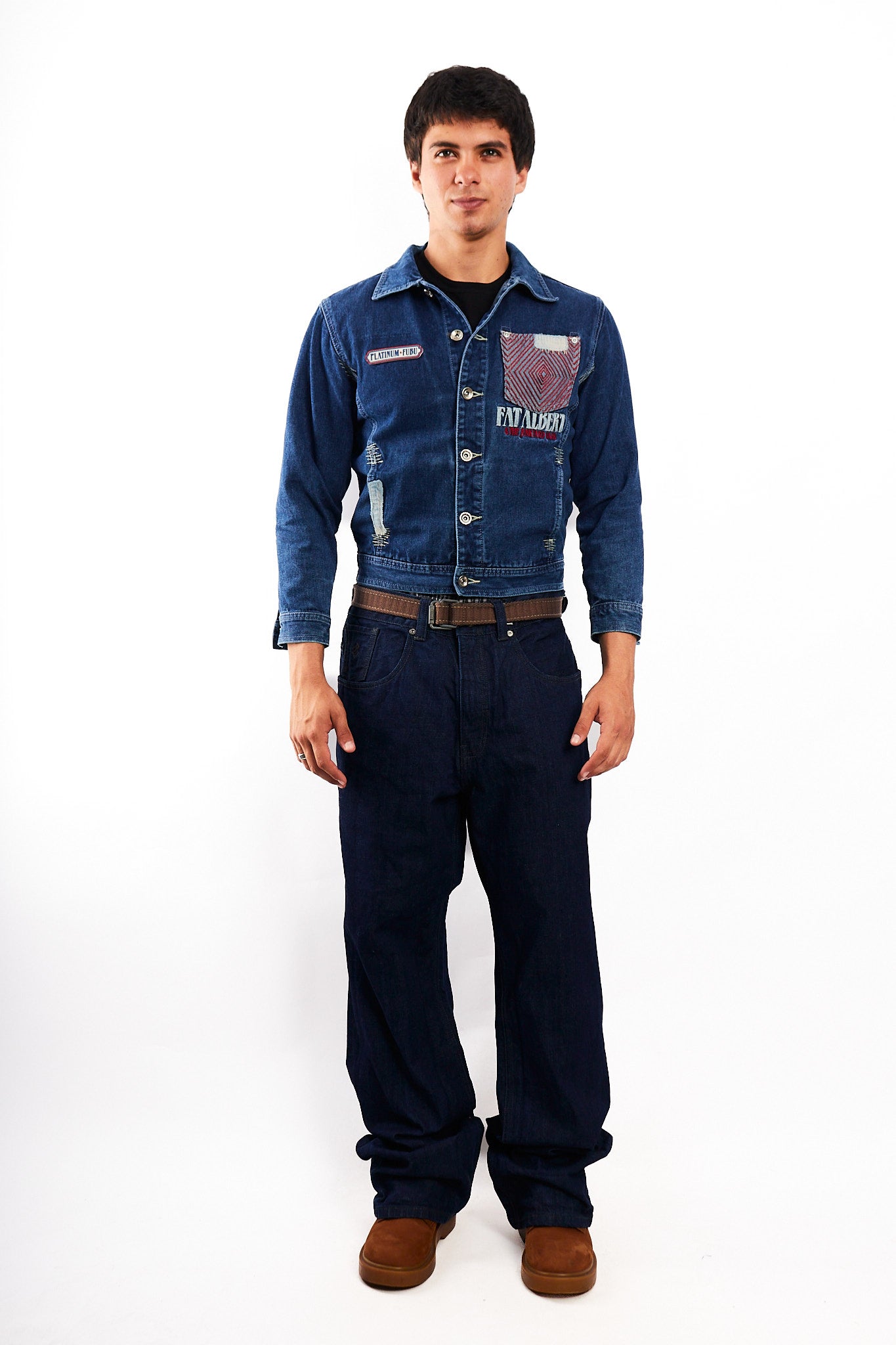 1990 Vintage Fubu Platinum x Fat Albert Junkyard Gang Jacket (S)