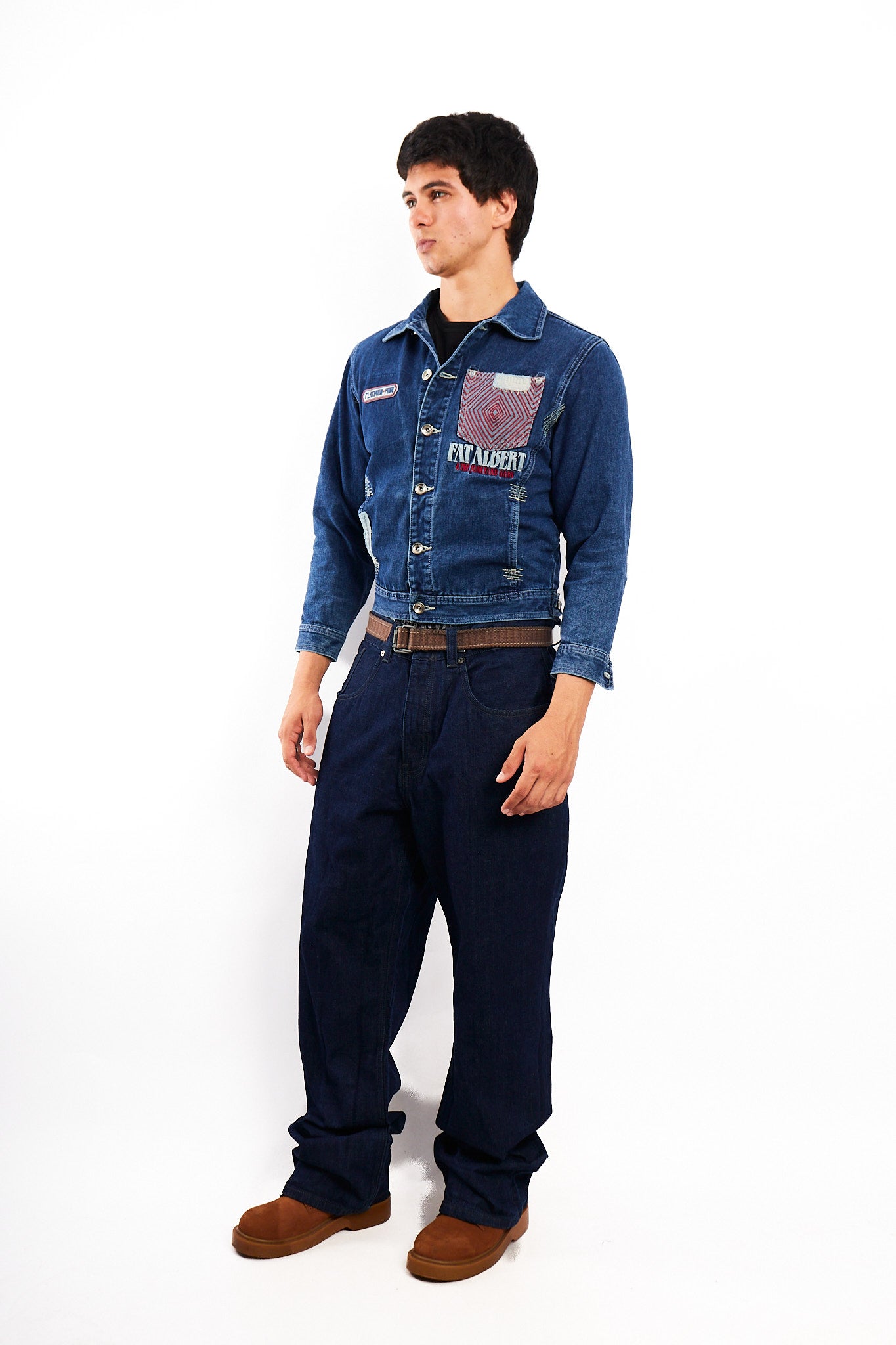 1990 Vintage Fubu Platinum x Fat Albert Junkyard Gang Jacket (S)