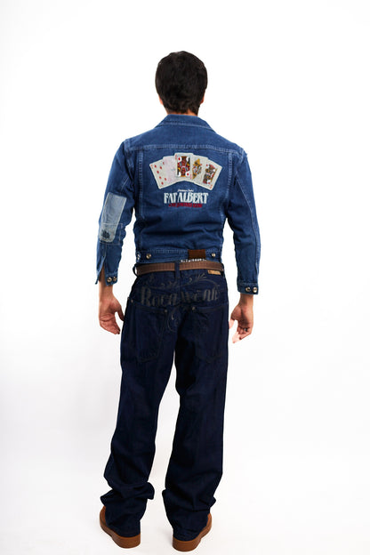 1990 Vintage Fubu Platinum x Fat Albert Junkyard Gang Jacket (S)