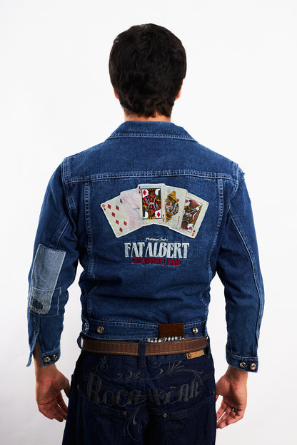 1990 Vintage Fubu Platinum x Fat Albert Junkyard Gang Jacket (S)