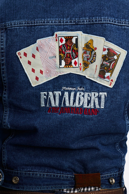 1990 Vintage Fubu Platinum x Fat Albert Junkyard Gang Jacket (S)