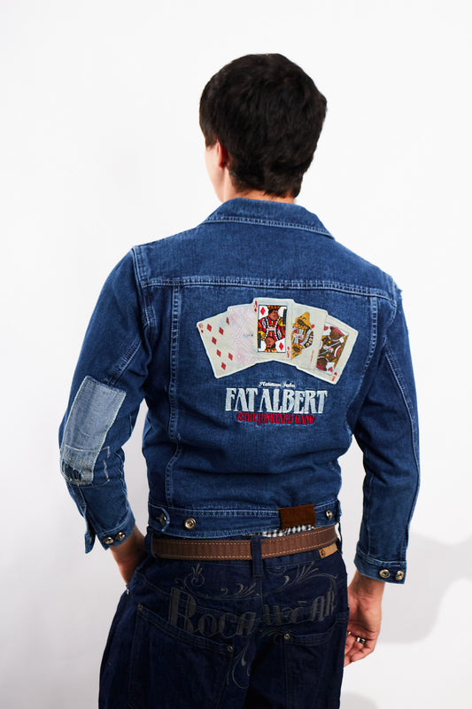 1990 Vintage Fubu Platinum x Fat Albert Junkyard Gang Jacket (S)