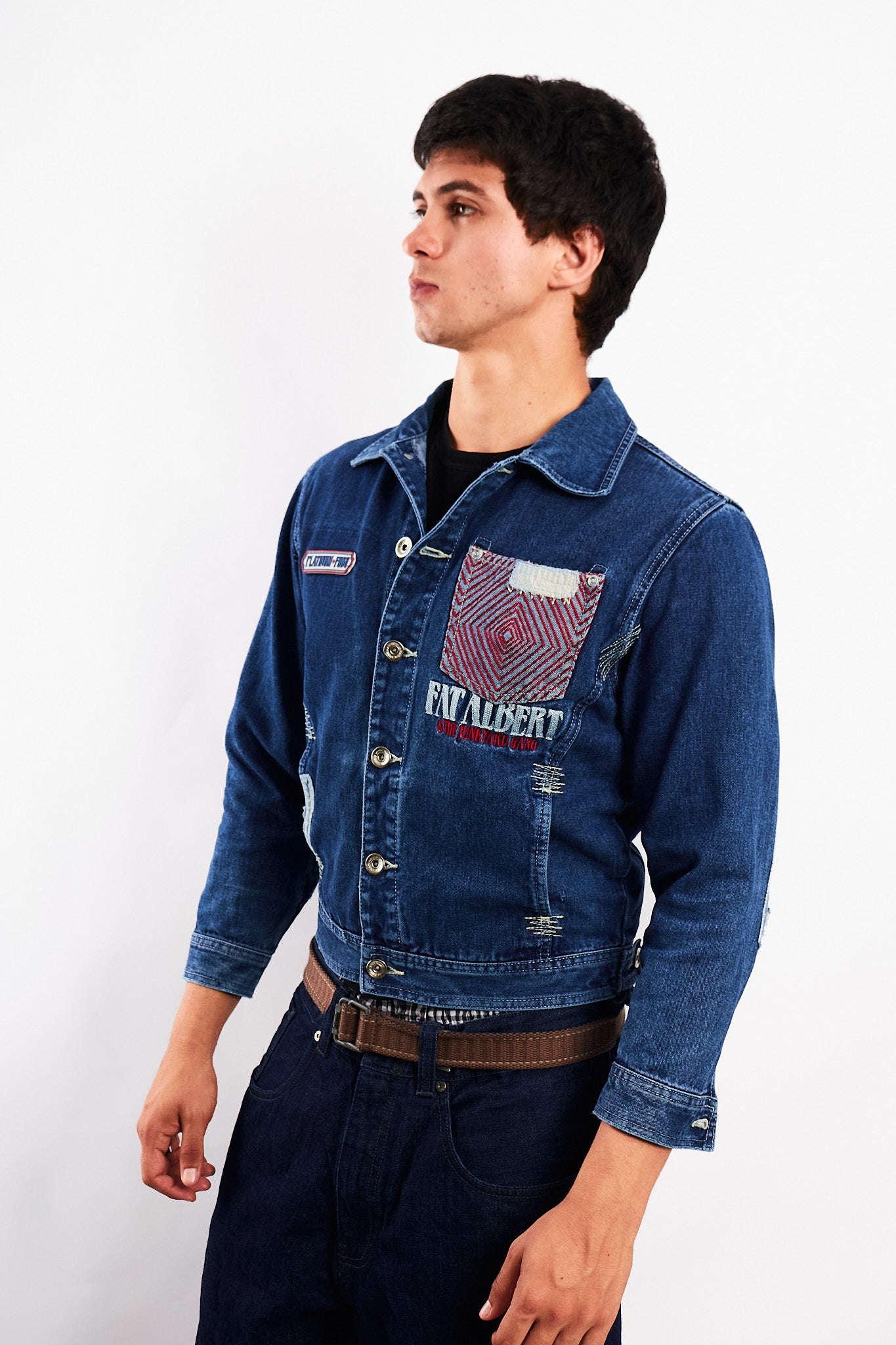 1990 Vintage Fubu Platinum x Fat Albert Junkyard Gang Jacket (S)