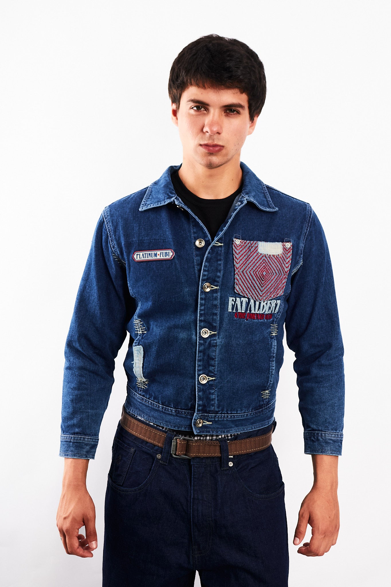 1990 Vintage Fubu Platinum x Fat Albert Junkyard Gang Jacket (S)