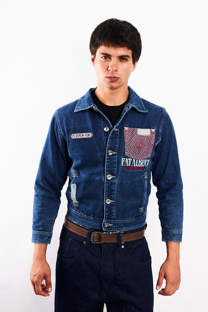 1990 Vintage Fubu Platinum x Fat Albert Junkyard Gang Jacket (S)