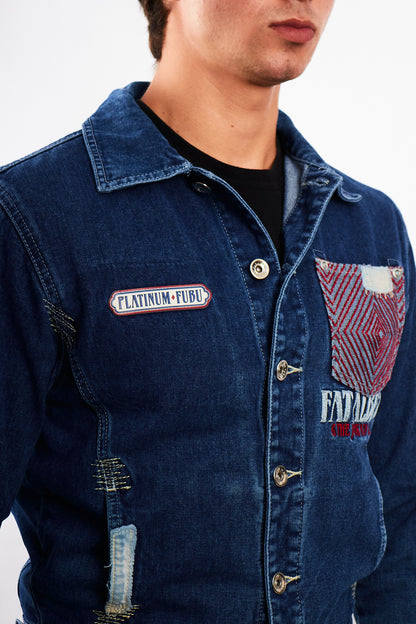 1990 Vintage Fubu Platinum x Fat Albert Junkyard Gang Jacket (S)