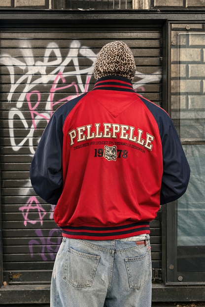 Vintage Y2K Pelle Pelle Big Logo Tiger Track Jacket (XL)