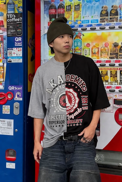 Y2K Vintage Akademics Graphic Tee (XL)