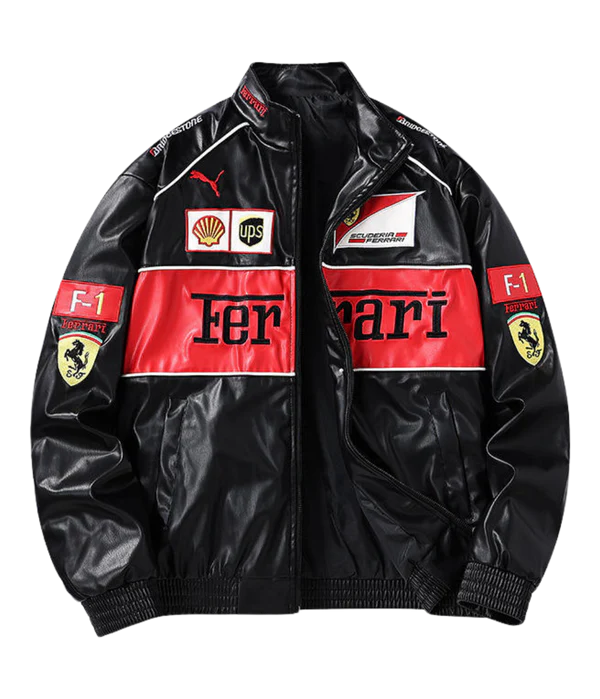 Ferrari Vegan Leather Racing Jacket