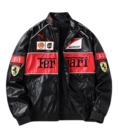 Ferrari Vegan Leather Racing Jacket