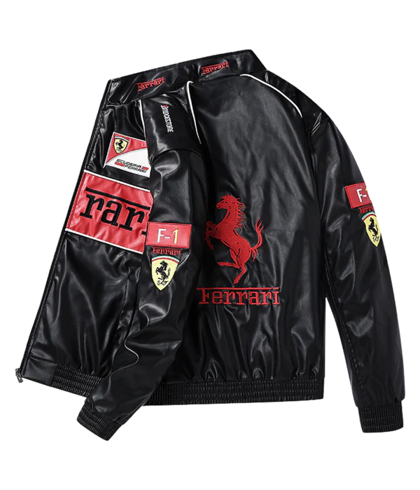 Ferrari Vegan Leather Racing Jacket