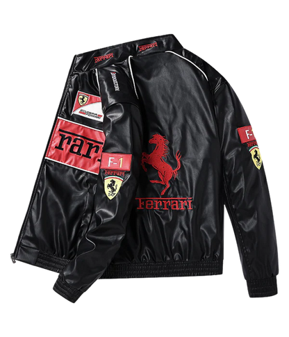Ferrari Vegan Leather Racing Jacket