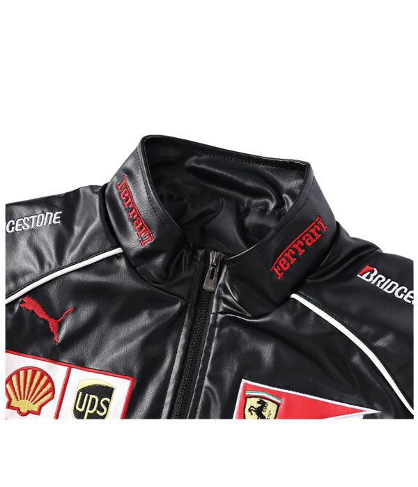Ferrari Vegan Leather Racing Jacket