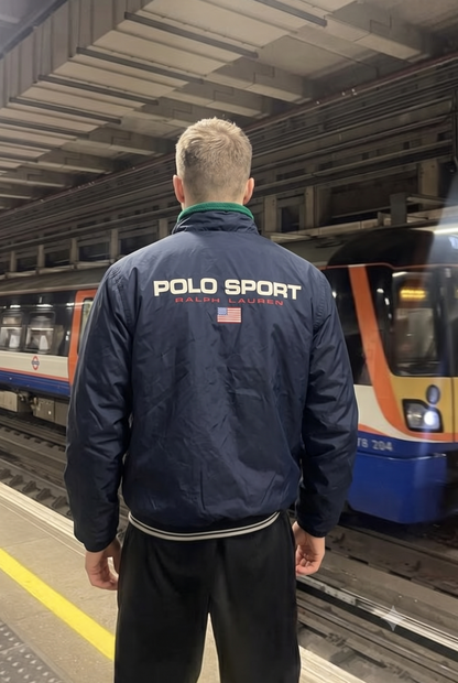 1990s Vintage Polo Sport Ralph Lauren Big Logo Jacket (M)