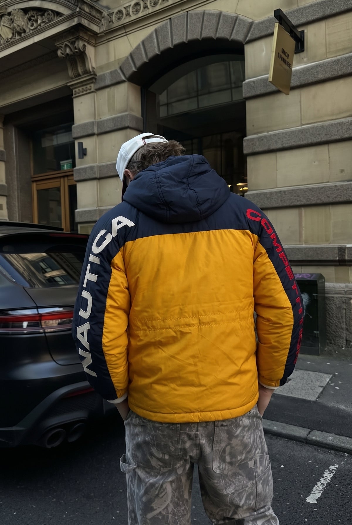 1990 Vintage Nautica Competition Colorblock Down Padded Jacket (XS/S)