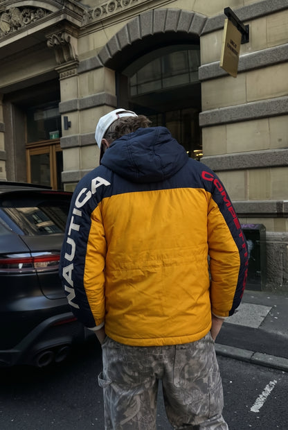 1990 Vintage Nautica Competition Colorblock Down Padded Jacket (XS/S)