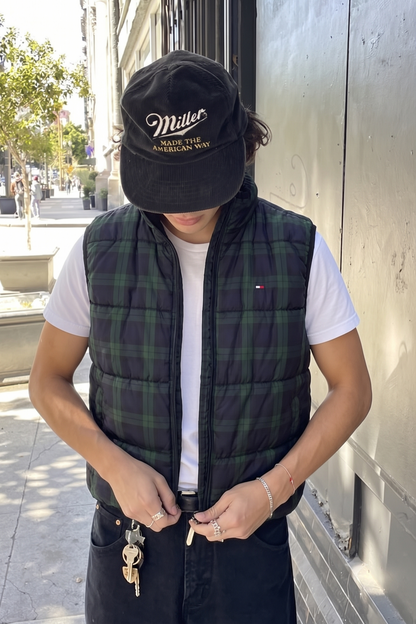2000 Vintage Tommy Hilfiger Reversible Tartan Vest (M)