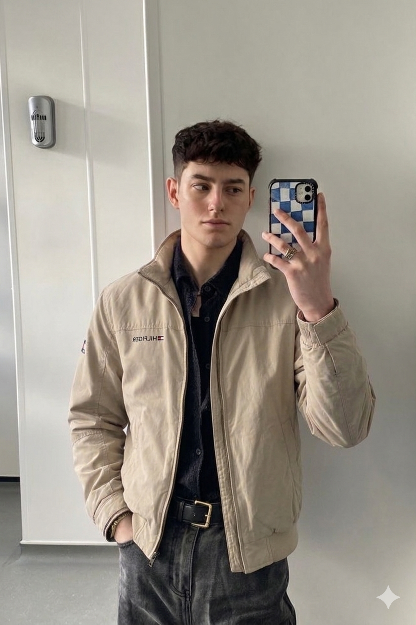 2000 Vintage Tommy Hilfiger Impermeable Spellout Jacket (M/L)