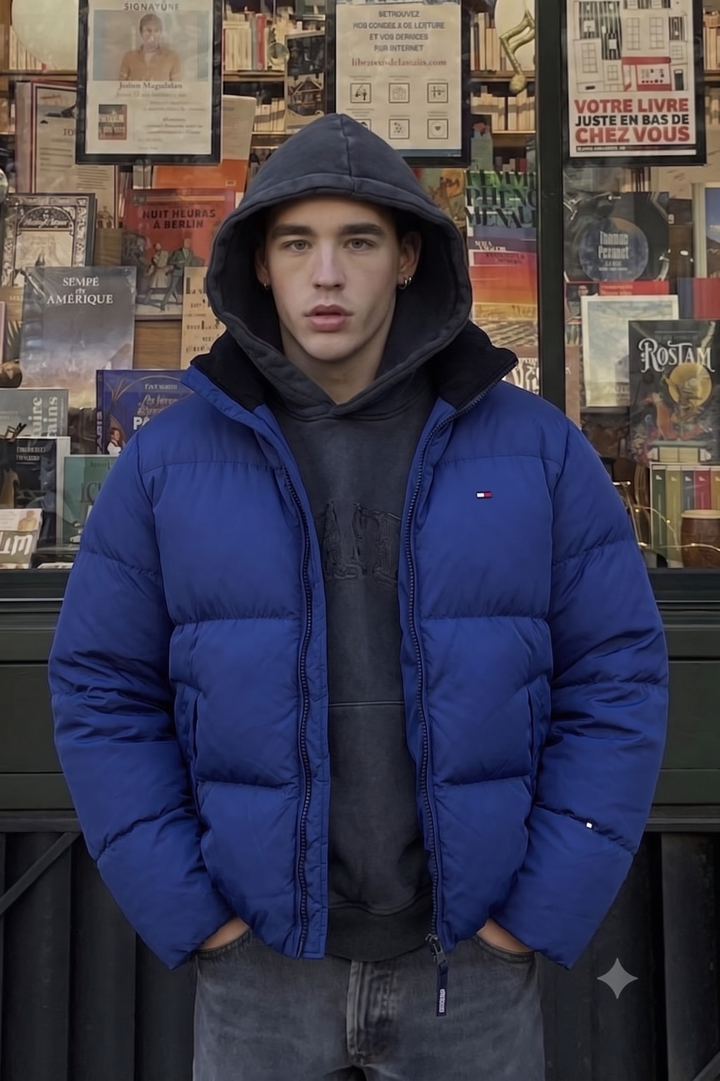 2010 Tommy Hilfiger Blue Down Puffer Jacket (S/M)