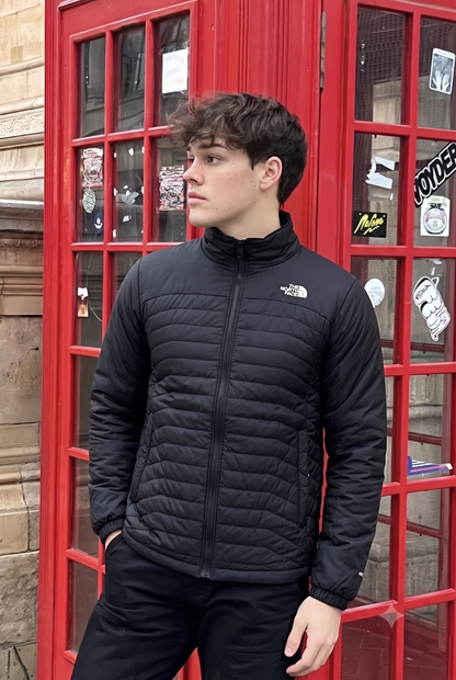 2000 Vintage The North Face Black Down Puffer Jacket (S/M)