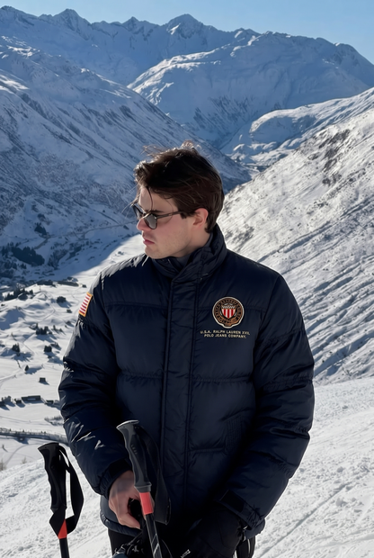 2000 Polo RL Co. Navy Down Puffer Jacket (M)