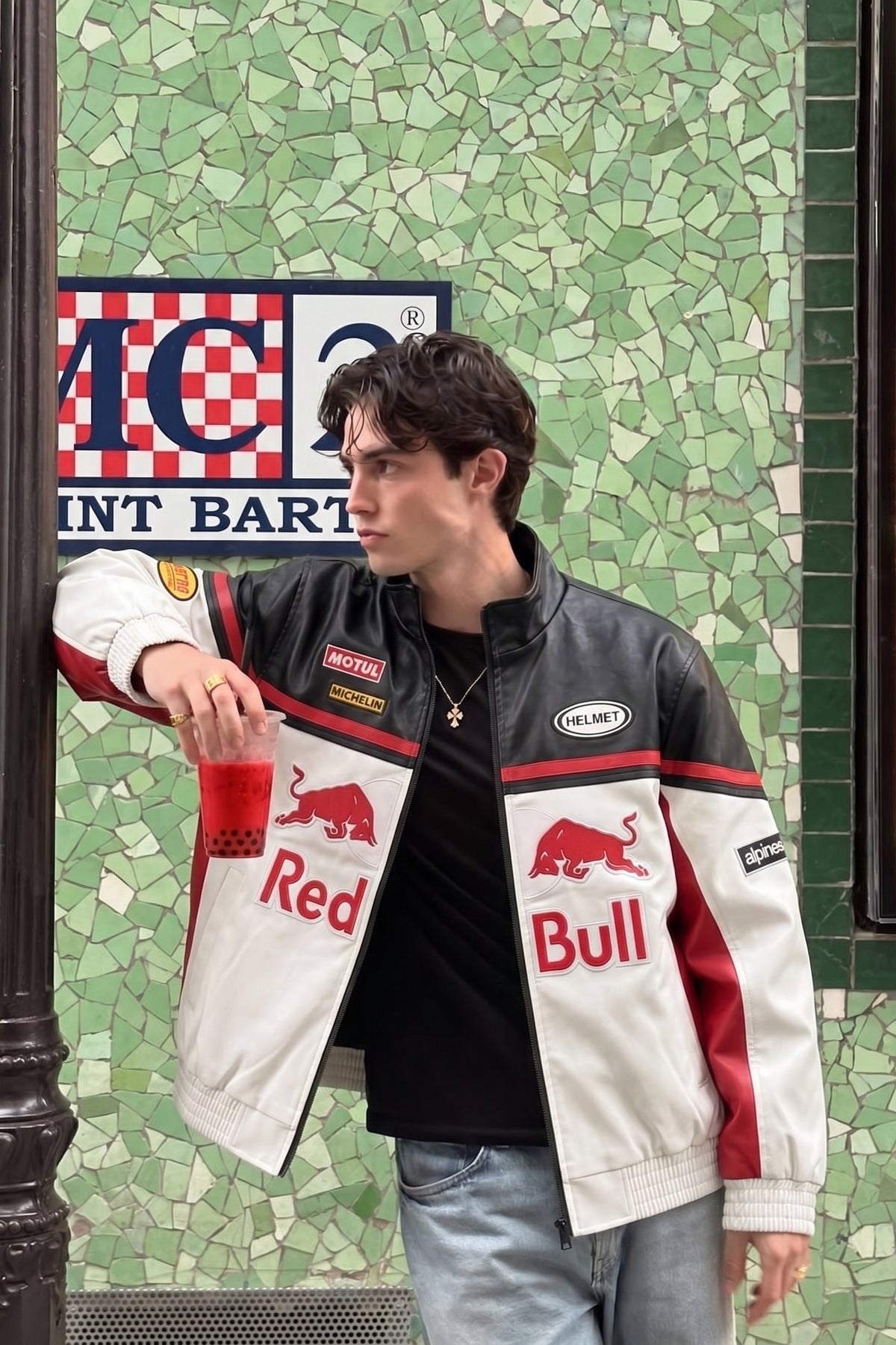 F1 Red Bull Vegan Leather Racing Jacket