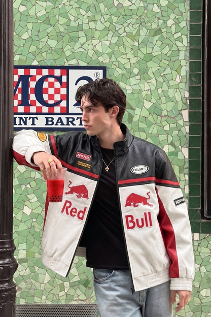F1 Red Bull Vegan Leather Racing Jacket