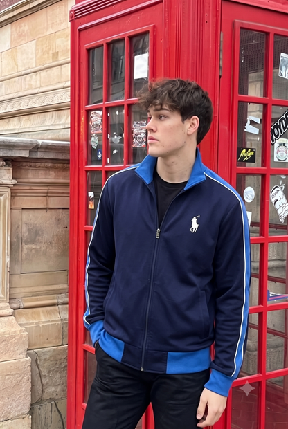 2000 Polo Ralph Lauren Navy Big Pony Track Jacket (L/XL)