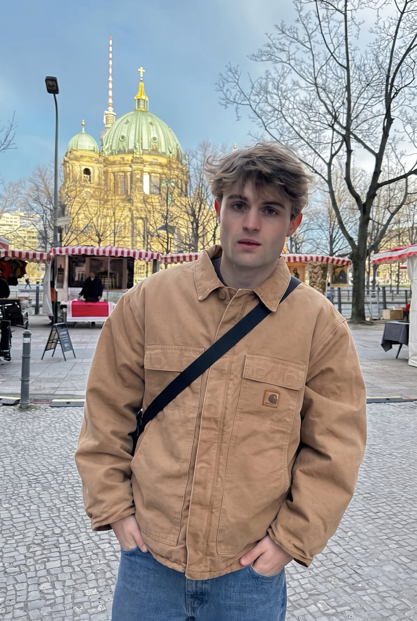 2000 Vintage Carhartt C26 Wheat Artic Jacket (XXL)