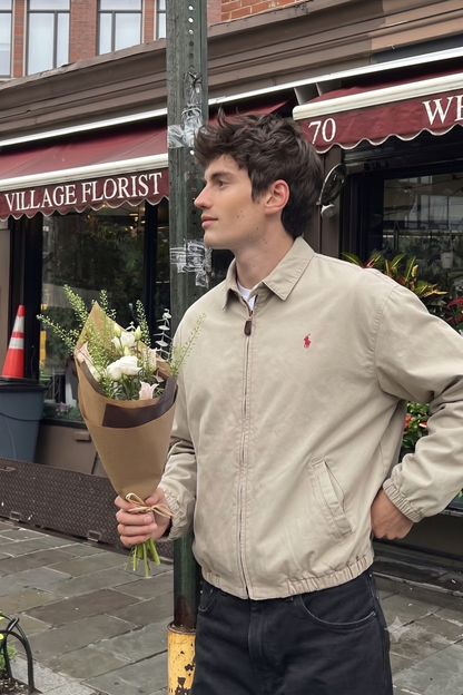 2000 Vintage Polo Ralph Lauren Cream Harrington (L)