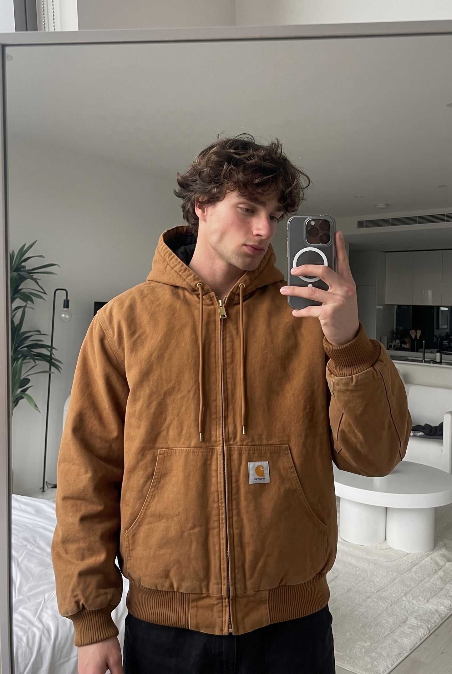 2000 Carhartt WIP Hamilton Brown OG Active Jacket (L)