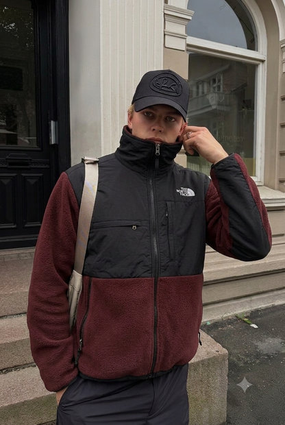 2000 Vintage North Face Retro Wine Denali Jacket (L/XL)
