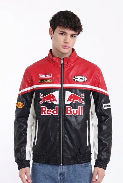 F1 Red Bull Vegan Leather Racing Jacket