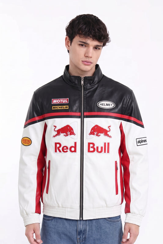 F1 Red Bull Vegan Leather Racing Jacket