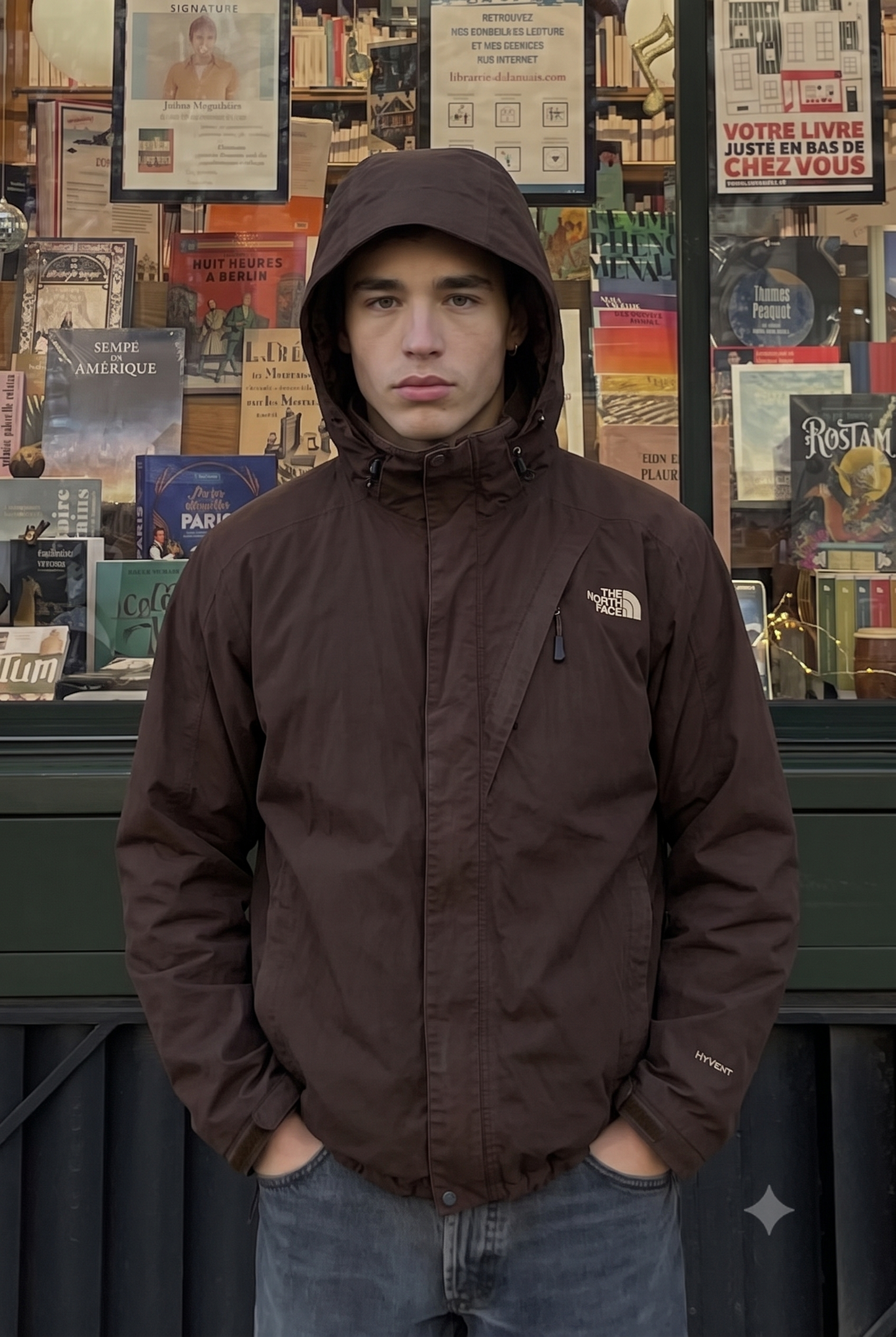 2000 Vintage The North Face Cacao Impermeable Jacket (L/XL)