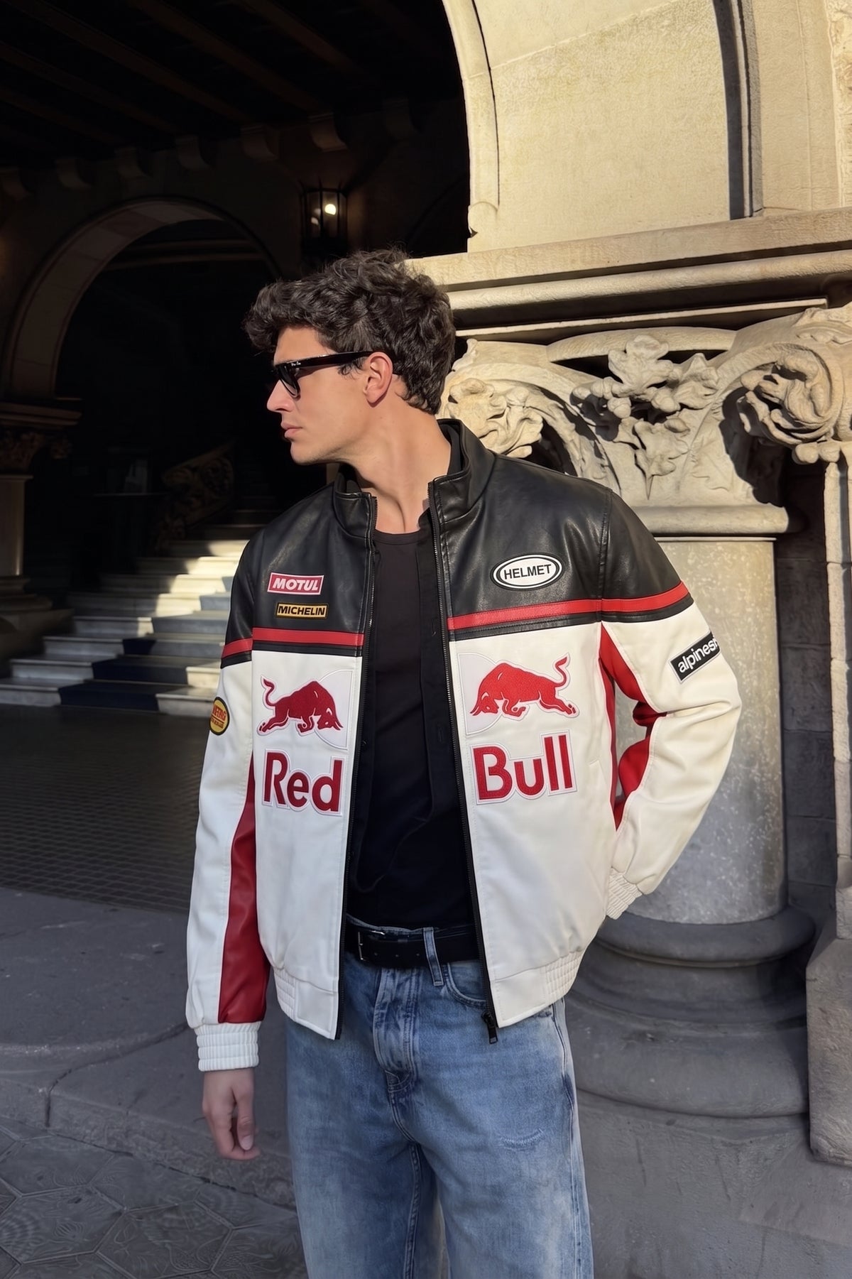 F1 Red Bull Vegan Leather Racing Jacket