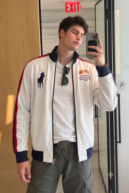 2000 Vintage Polo Big Pony Great Britan Cotton Jacket (M/L)