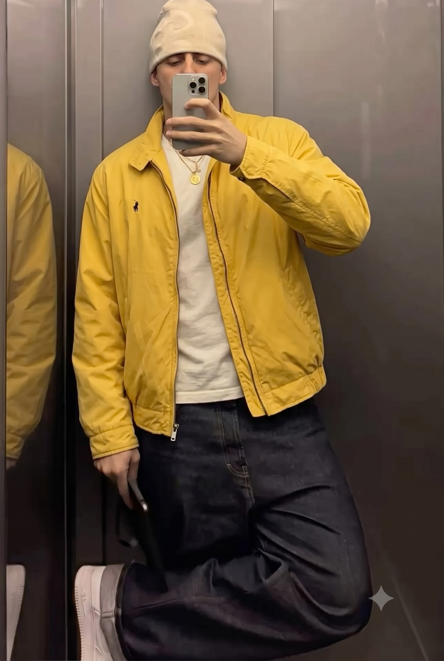 2000 Vintage Polo Ralph Lauren Mustard Impermeable Jacket (M/L)
