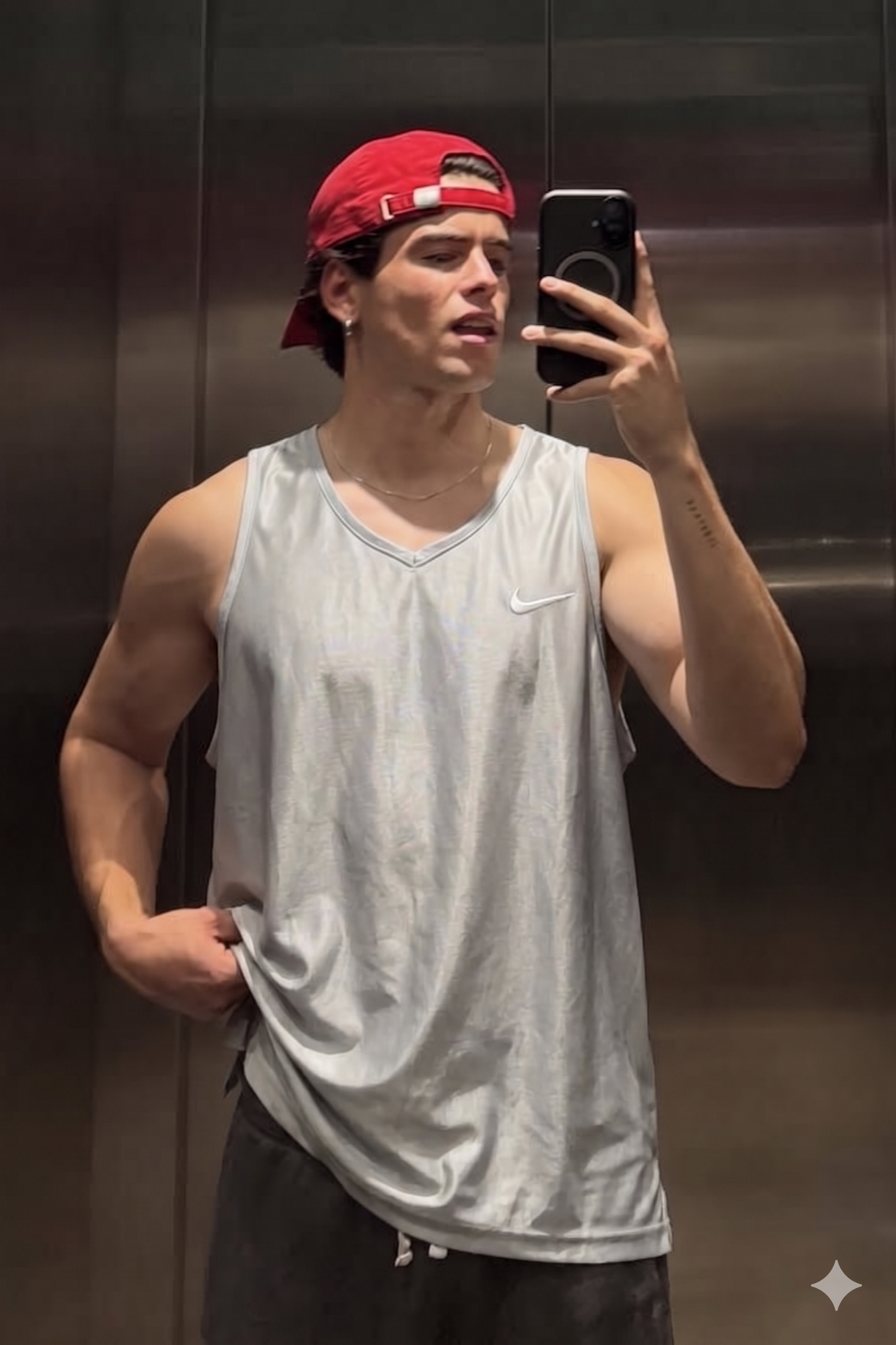 1990 Vintage Nike Metallic Tanktop Jersey (L)