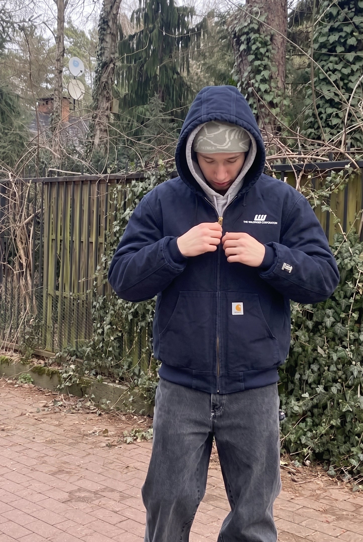 2014 Carhartt 125 Years Anniversary Dark Navy Duck Active Jacket (L/XL)