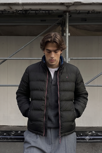 2000 Vintage Tommy Hilfiger Reversible Down Puffer Jacket (S/M)