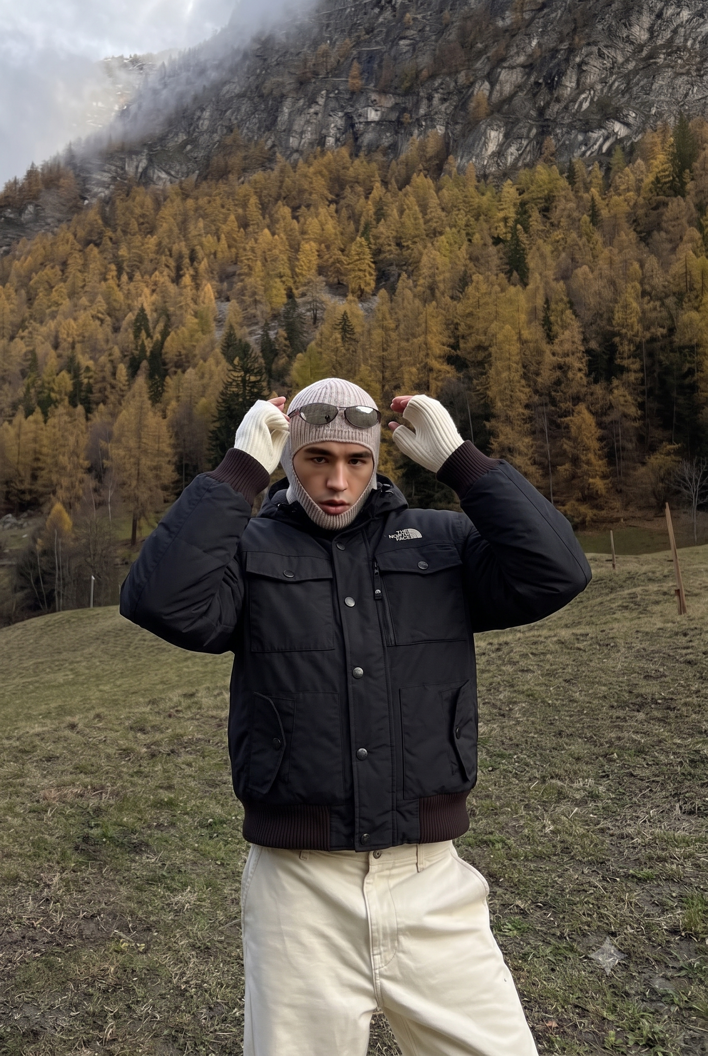 2000 Vintage The North Face Impermeable Goose Down Bomber Jacket (M)