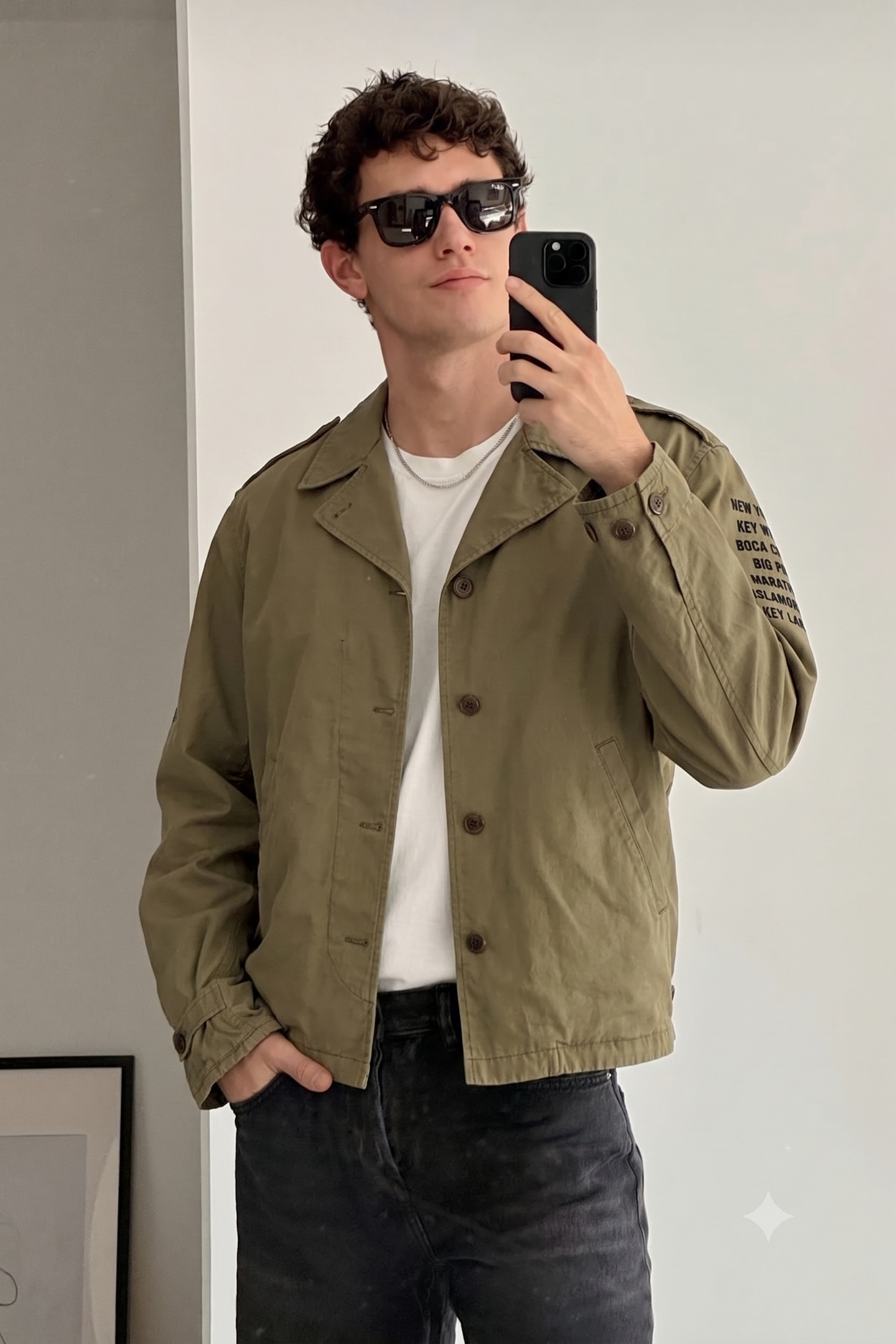 2000 Vintage Polo WWII M41 US Army Militar Jacket (L/XL)