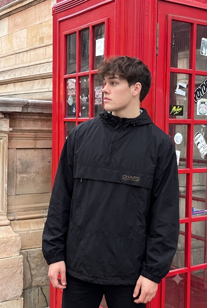 1990 Vintage Chaps Ralph Lauren Black Anorak (M/L)