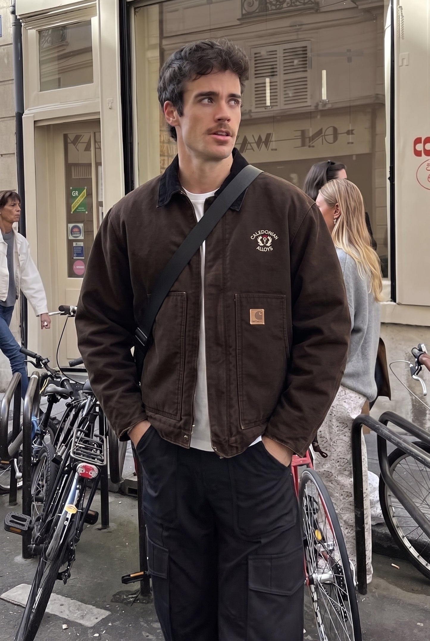 2000 Vintage Carhartt Deadborn Dark Brown Sandstone Jacket (M/L)
