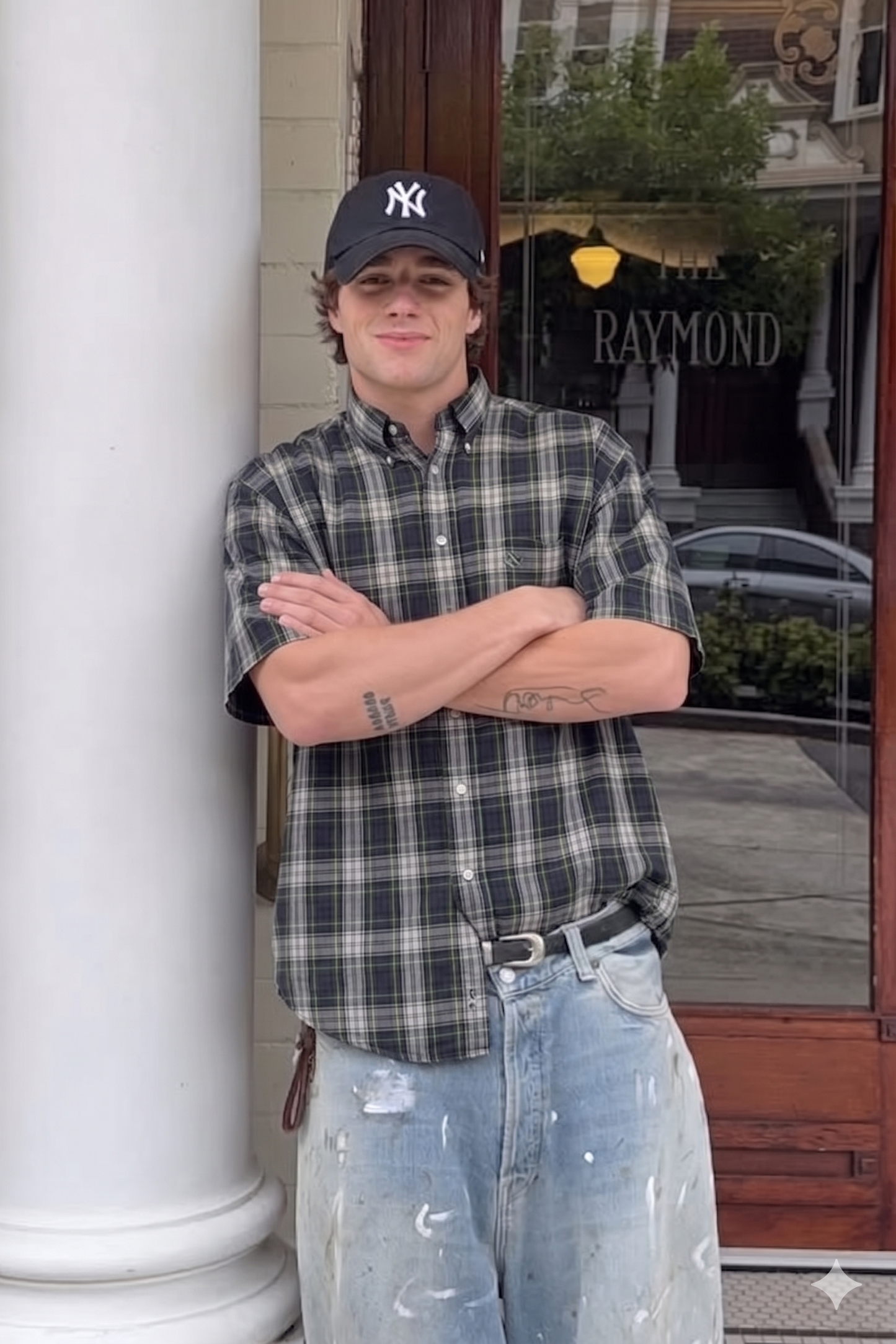 2000 Nautica Plaid Shirt(M/L)