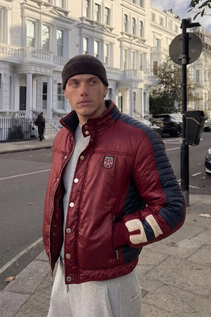 2000 Vintage Dolce & Gabbana Impermeable Puffer Moto Jacket (S/M)