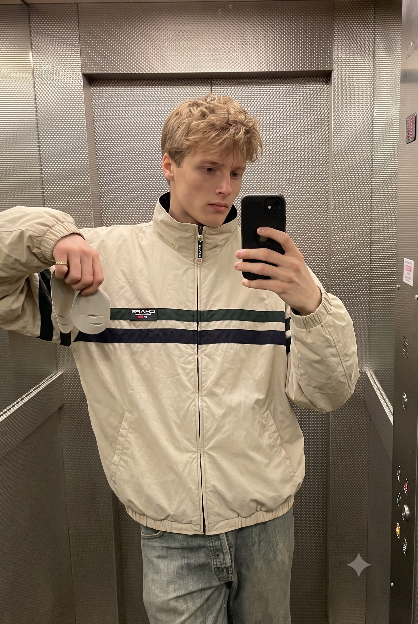 1990 Vintage Chaps Ralph Lauren Colorblock Jacket (XL)