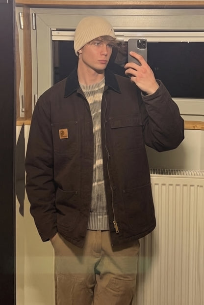2000 Vintage Carhartt C26 Dark Brown Artic Jacket (M/L)